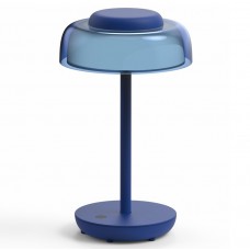 Επαναφορτιζόμενο Πορτατίφ LED 3W Θερμό Φως Dimmable Μεταλλικό Μπλε 5-054